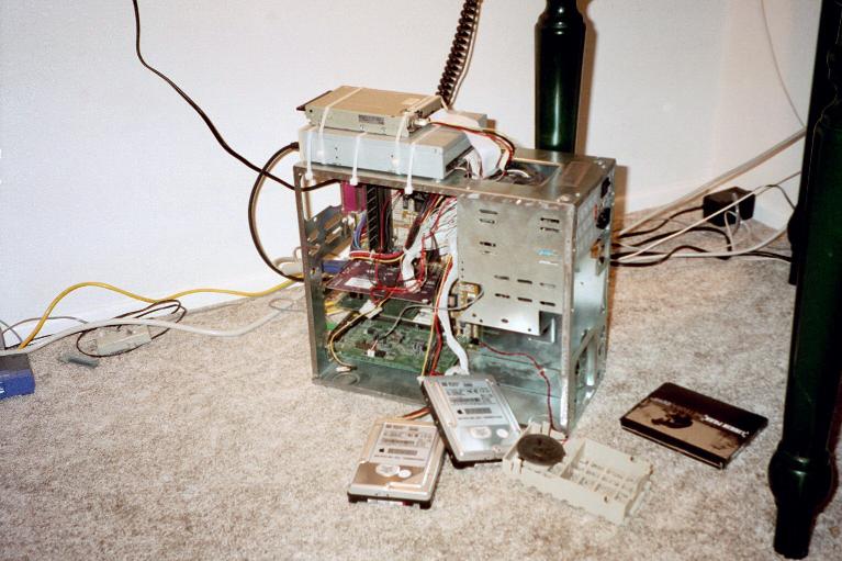 an old picture of a glorius pile of shit sitting on the floor
